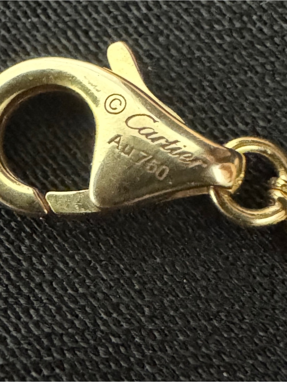 Cartier 18k yellow Gold 2 Diamond LOVE Necklace - Picture 9 of 9